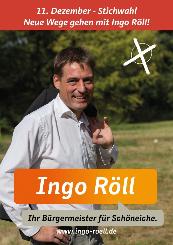 Ingo Röll Bürgermeister für Schöneiche Stichwahl